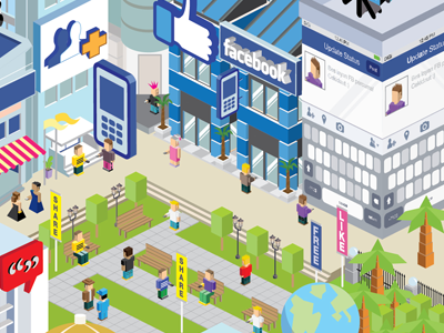 DiGiLive 2 app app city city design digi digital eboy internet isometric mobile telco town