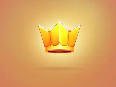 Crown crown gold icon illustration ios king photoshop