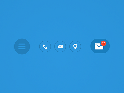 Simple Blue Buttons app blue buttons download flat ui