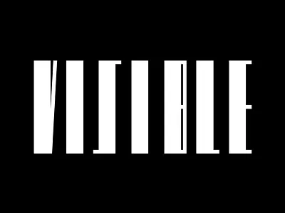 Visible black identity logo logotype road safety stripes visible white