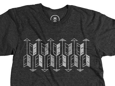 A Quiver Full arrows cotton bureau halftone tshirt