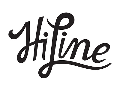 HiLine Script branding lettering script