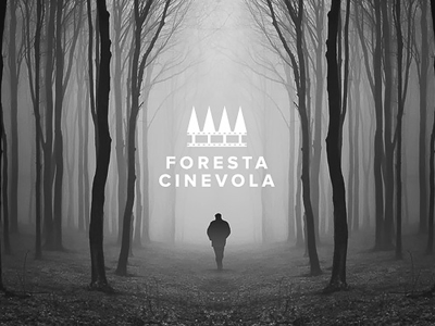 Foresta Cinevola cinema film forest logo minimal movie