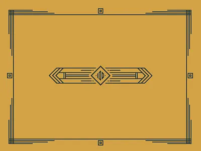 The AIGA Salt Lake City 100 Show Site Details 100 show aiga art deco deco gold line work salt lake city