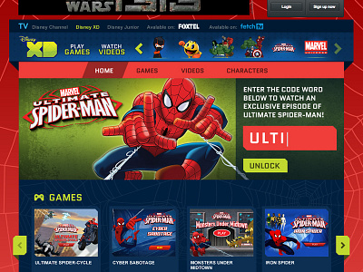 Aussie XD is Live disney marvel web design website xd