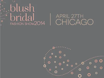 Blush Bridal Fashion Show 2014 logo & branding blush branding bridal fashion show logo