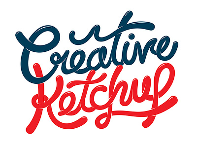 Creative Ketchup creative hand drawn ketchup lettering type typography