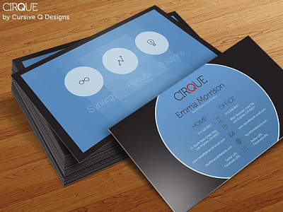 Cirque - Free Business Card Template PSD business card free freebie photoshop psd template