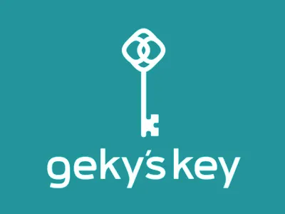 Geky's Key - Fashion Brand - Logo Design branding clothing fashion key logo design moda stationery store