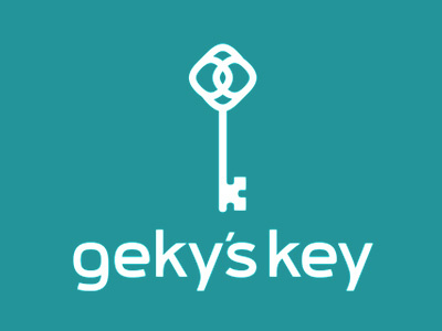 Geky's Key - Fashion Brand - Logo Design branding clothing fashion key logo design moda stationery store