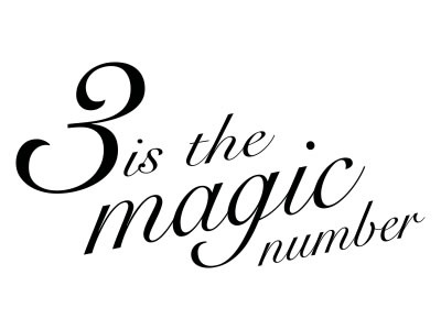 Three.. 3 ideas rough sketch tattoo three type