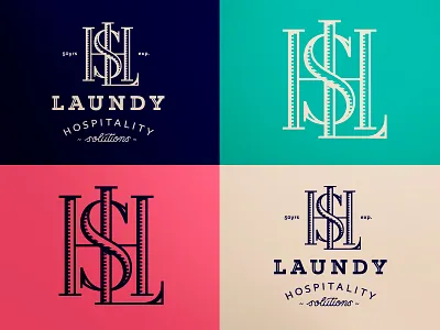 LHS heritage hospitality icon lhs logo mark monogram vintage