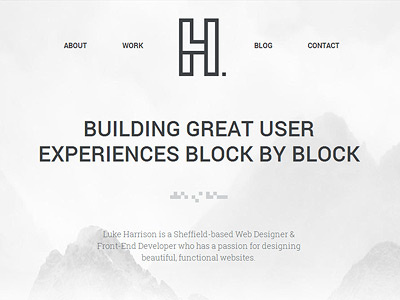 Portfolio Launch block flat landing minimalist portfolio simple ui ux web design