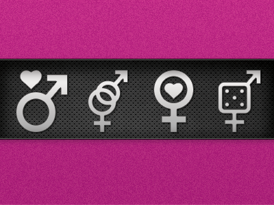 App Icon Set app black gender icon men pink women