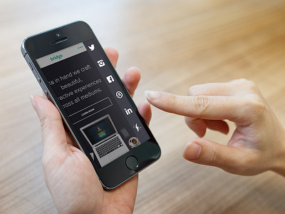 Create the Bridge Social Navigation mobile mobile navigation navigation social icons website