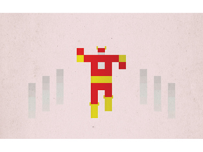 Flash comic dc flash icon illustration minimal pixel simple superhero the the flash