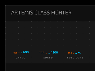 ship stats preview animation game graph hud menu mmo sci fi stats tech