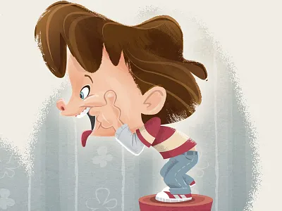 Funny Face character design character development children childrens book expression faces illustration kid lit kidlitart kids texture vector