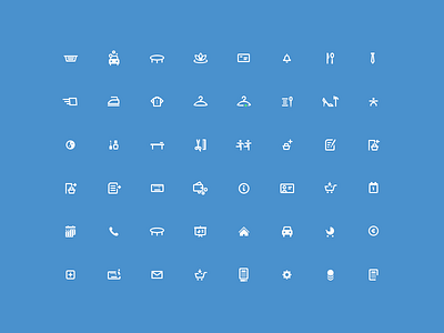 EasyDay — Icons Set black creative contact delivery glyphs icon icons mail outline phone retina service vector