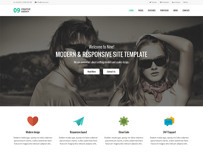Hello Dribbble! branding minimal site template typography web design