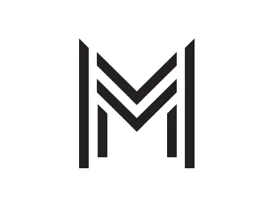 Rejected Double M branding letter m. logo. wordmark monogram typography