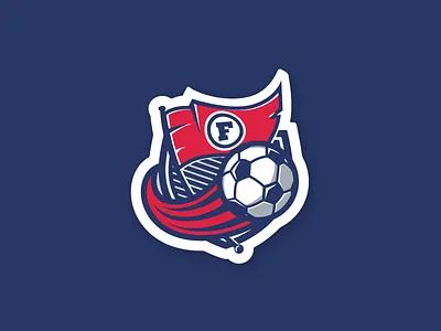 Fankit ball crest fan flag football illustration logo shop soccer speed sport team