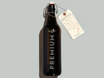 Growler beer bottle growler minimal packaging type vertical