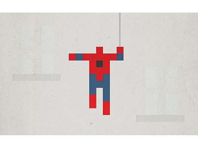 Spider Man comic icon illustration man marvel minimal pixel simple spider spider man spiderman superhero