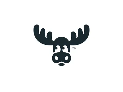 Lucky Little Moose animal branding children cute design icon kids logo mark moose toys vector