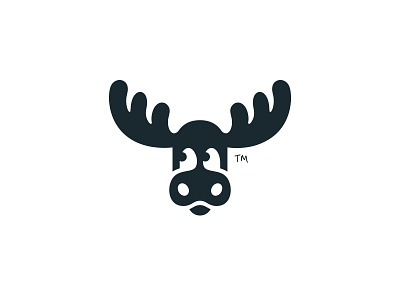 Lucky Little Moose animal branding children cute design icon kids logo mark moose toys vector