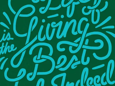 A Life Of Giving 2 cursive lettering type typography