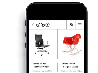 CRI furniture mobile site