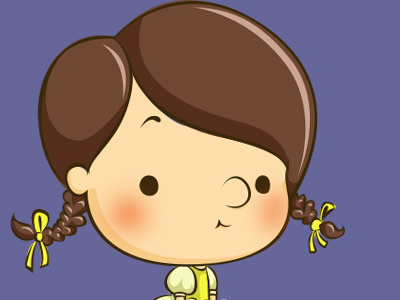 Cynthia cartoon character drawing girl illustration