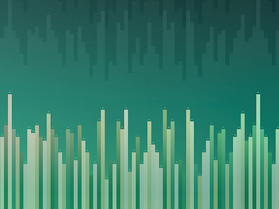 Wallpaper #5 abstract background green layers level lines sky skyline tones wallpaper