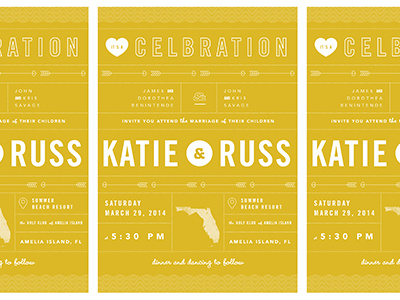 Unused Wedding Invite invite wedding yellow