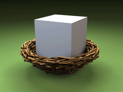 McChick animation cheese burger chicken cinema4d dynamics fast food gif green mcchicken mcdonalds minimal yellow