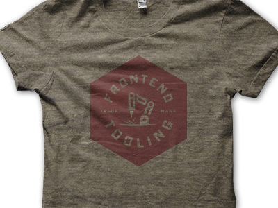 Frontend Tooling Tee build right frontend hex red rust t shirt tee tri blend workshop