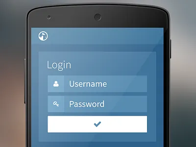WageBase Android Login android app blue login mobile ui