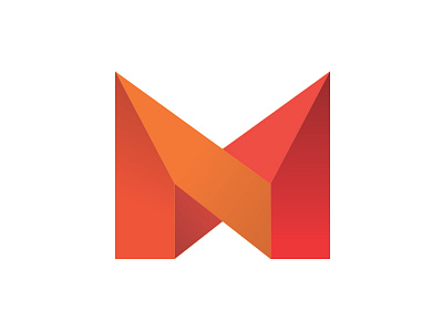 my new logo color logo m n orange red typography