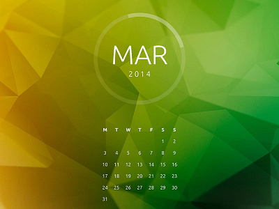 Polygon Desktop - March desktop free green march orange polygon retina wallpaper yellow