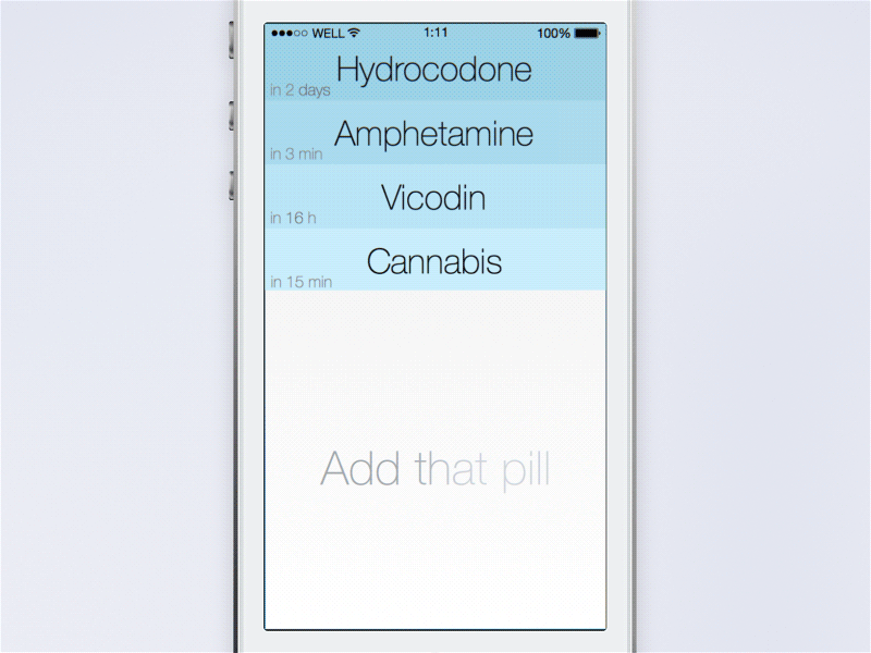 TTP Add that pill animation animation app ios transition ttp