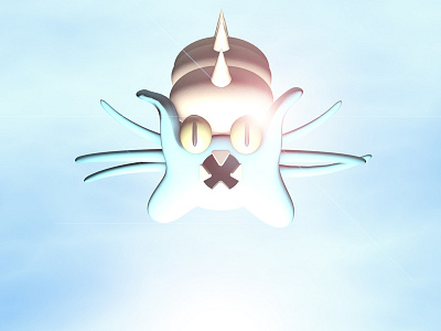 Twitch Plays Pokemon - Lord Helix 3d cinema 4d god light lord helix omastar pokemon render white