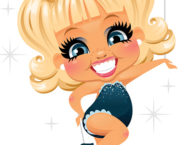Pageant Girl Closeup creepy cute girl little pageant