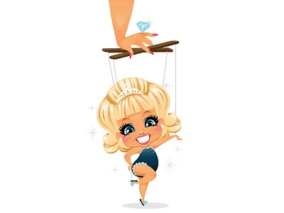 Pageant Girl cartoon girl pageant