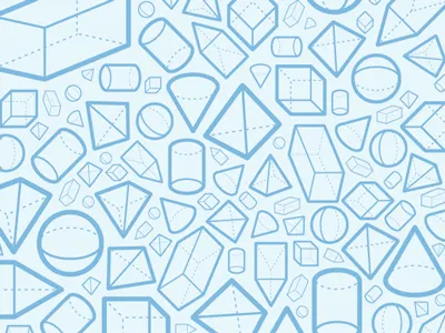 Mo shapes, mo problems 3d geo geometric icons pattern