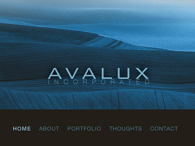 Avalux Reboot avalux blue brown classy dark footer orlando portfolio sleek web studio