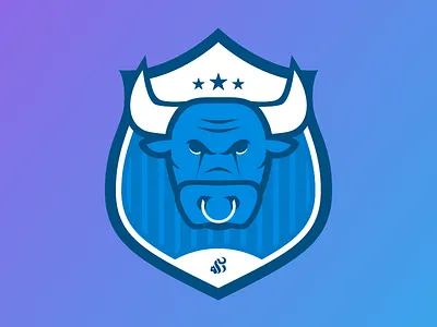 Simplified Stripe Bulls bull crest shield skunk soccer stars stripe stripes