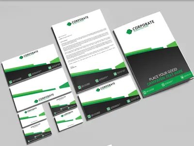 Corporate Identity Vol 2 corporate identity corporate letter head corporate stationary graphic river identity pack letter head print template template