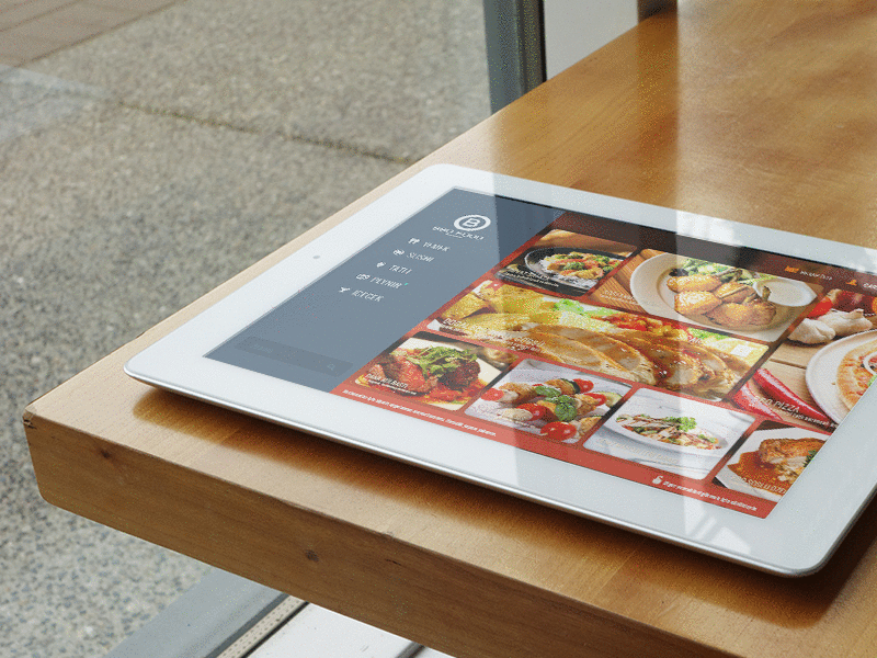 BBO Food app design food gif interface ipad logo menu order restaurant ui