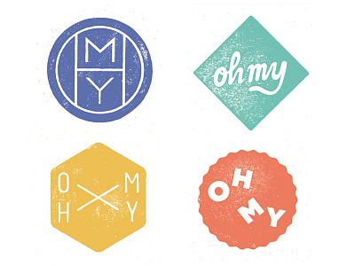 OH MY Logos design handlettering lettering logo logodesign stamp type typography